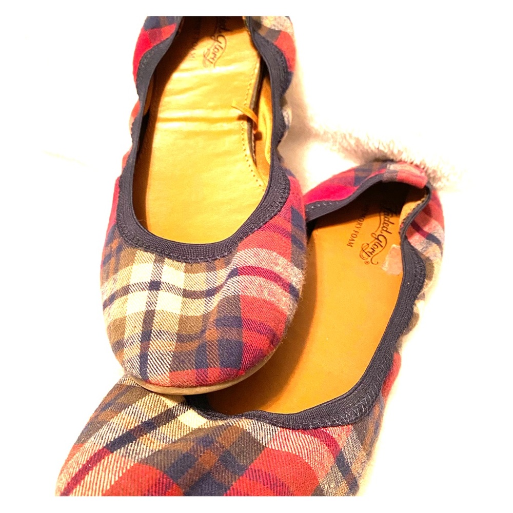 Faded glory plaid flats
